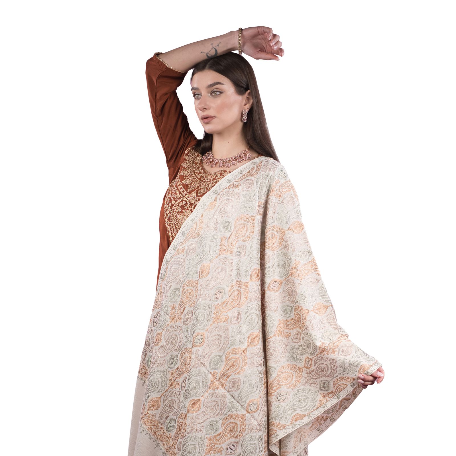 Soft Rose Petal Pashmina