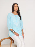 Sky Bloom Kurti
