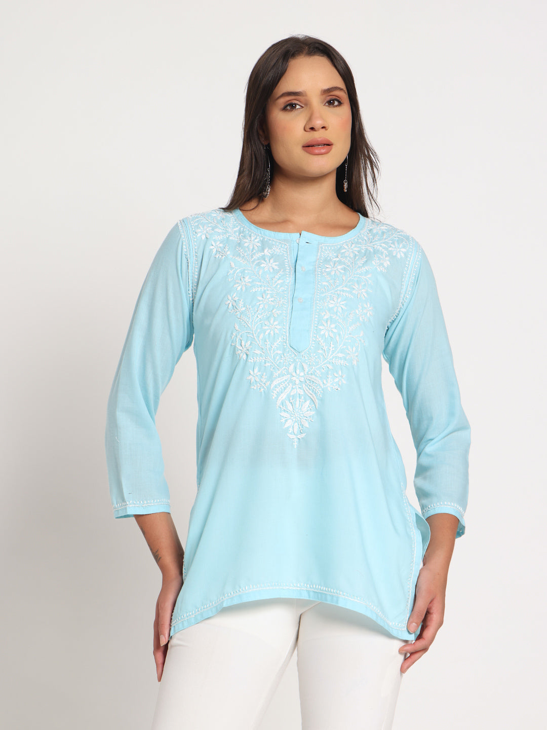 Sky Bloom Kurti