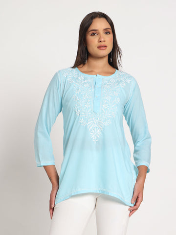 Sky Bloom Kurti
