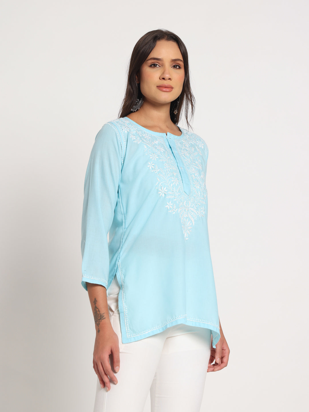 Sky Bloom Kurti