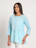 Sky Bloom Kurti