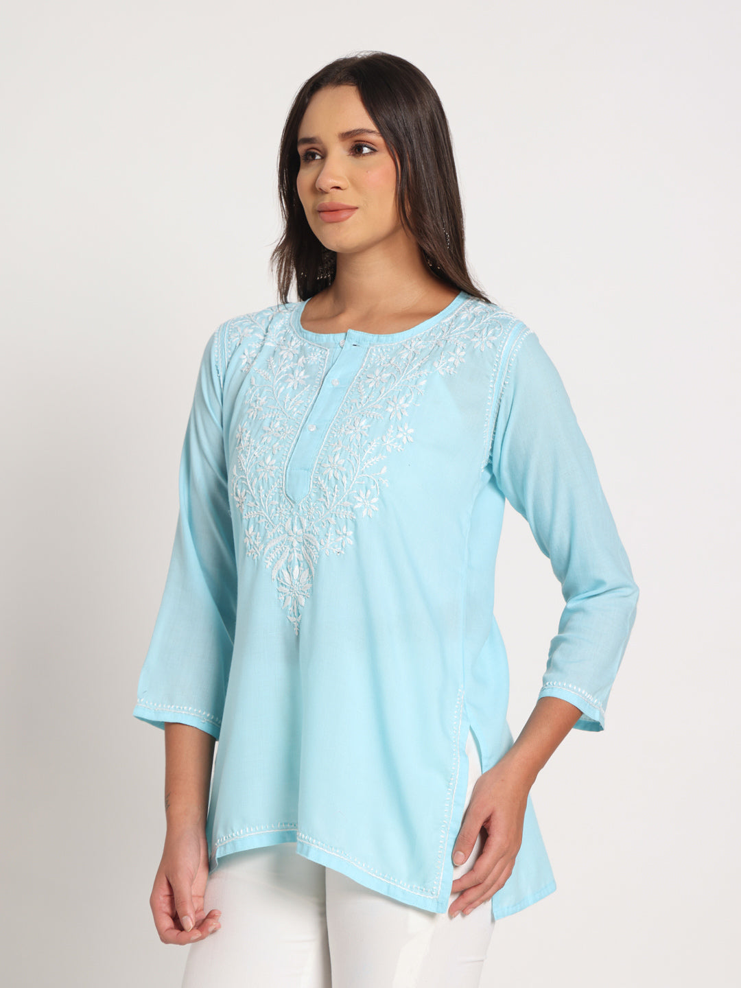 Sky Bloom Kurti