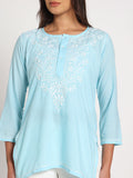 Sky Bloom Kurti