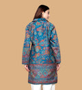 Ladies Indigo Blue Fur Coat