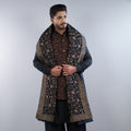 Unisex Midnight Blossom Velvet Shawl