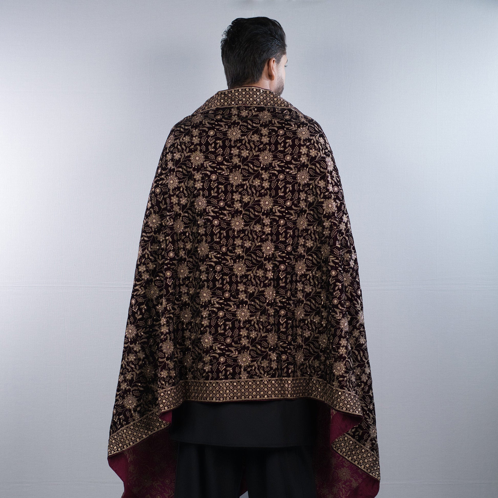 Unisex Nocturne Empress Velvet Shawl