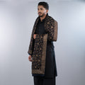 Unisex Midnight Blossom Velvet Shawl