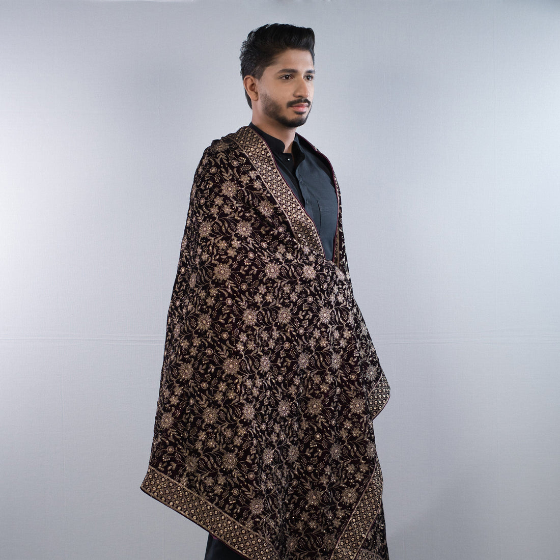 Unisex Nocturne Empress Velvet Shawl