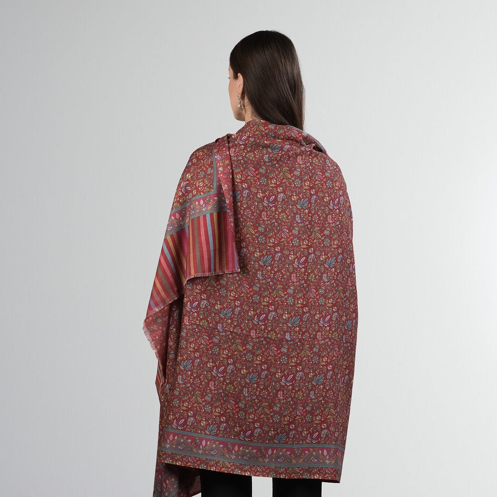 Reversible Print Kalamkari Jaal
