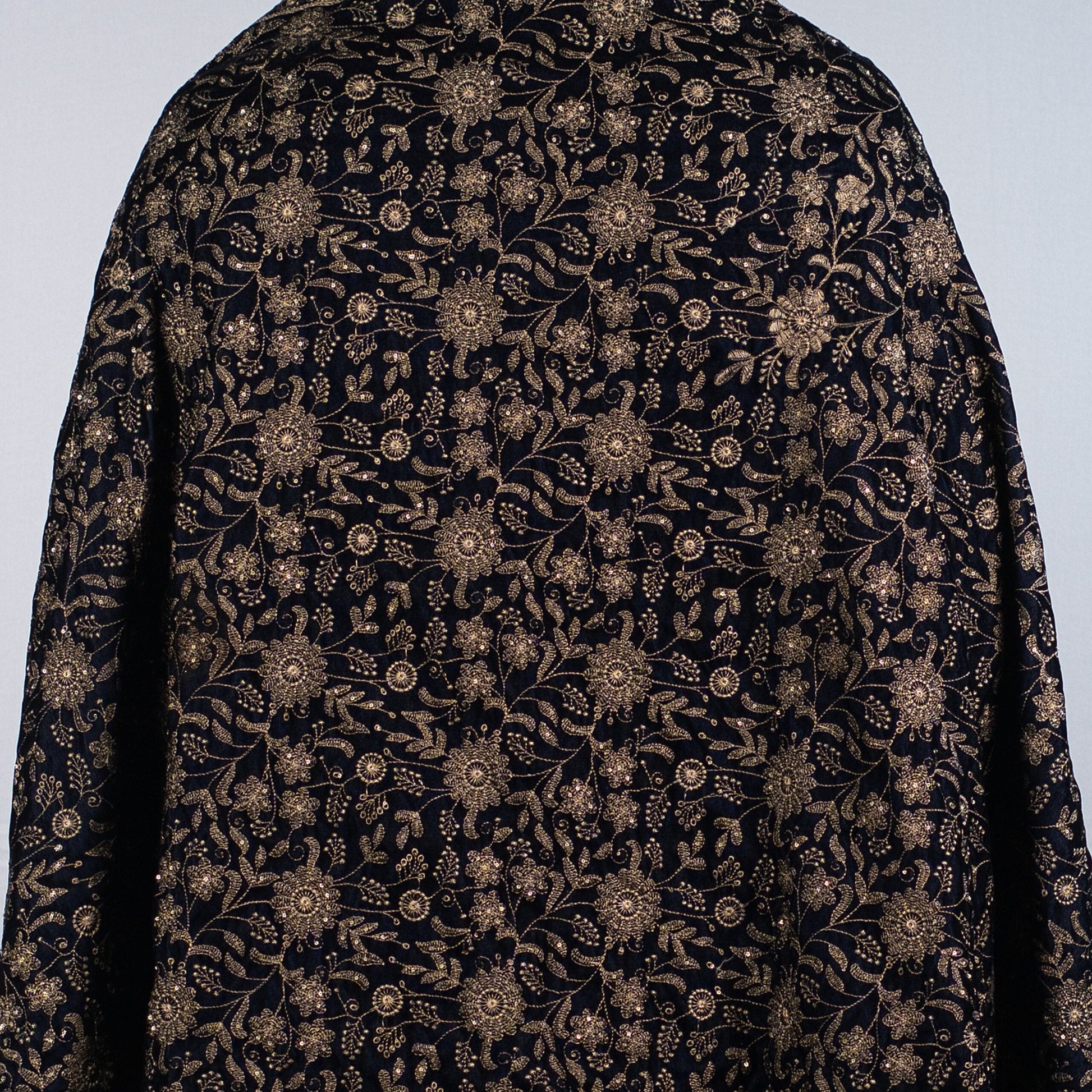 Unisex Midnight Blossom Velvet Shawl